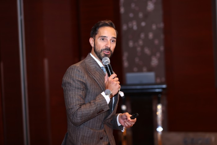 Paolo Taticchi delivering a talk 