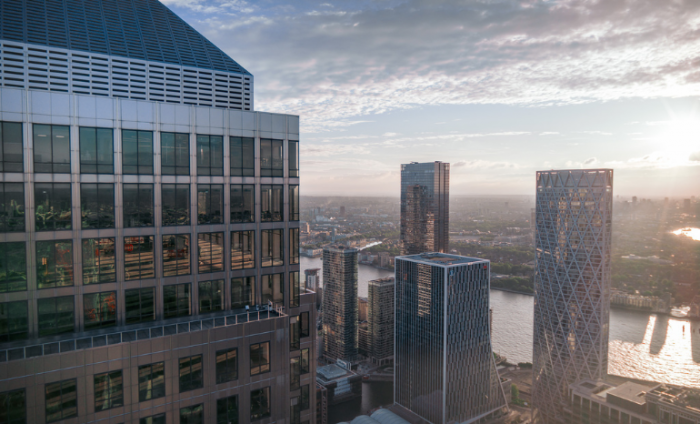 Image shows Canary Wharf
